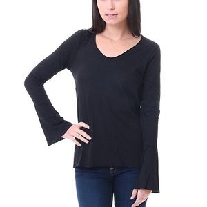 Michael Stars Bell Sleeves Cotton Slub Top